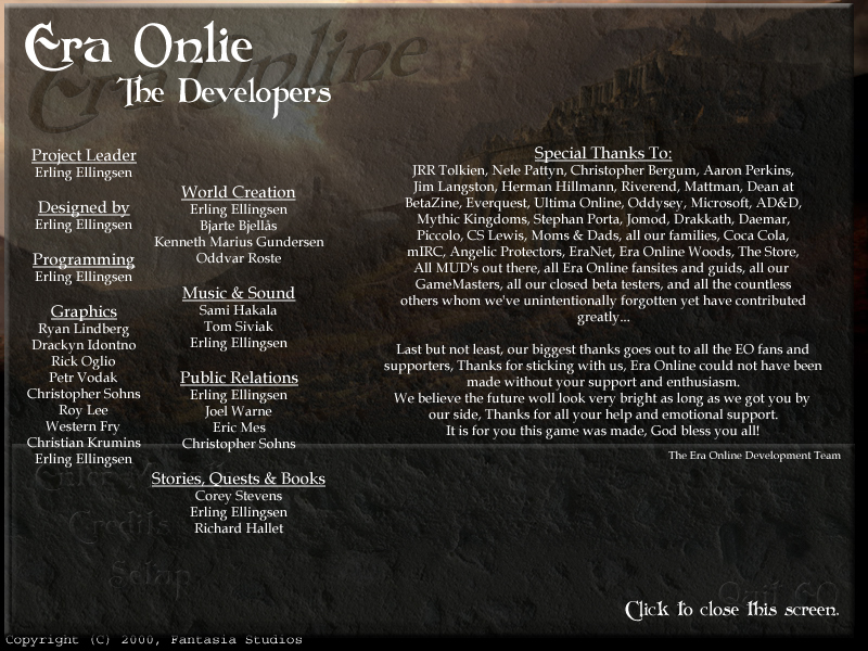 Era Online — The Developers